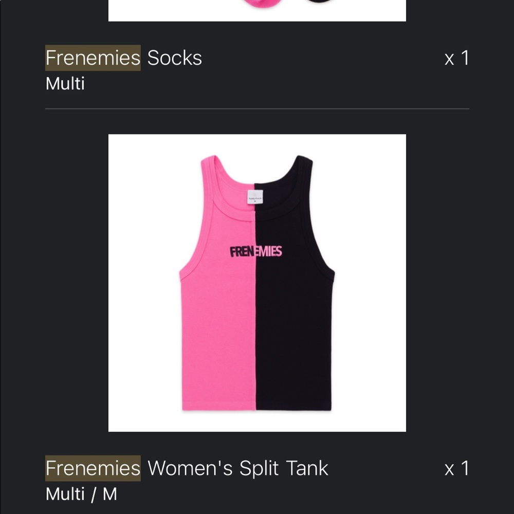 Teddy Fresh Frenemies Sold Out Tank Top